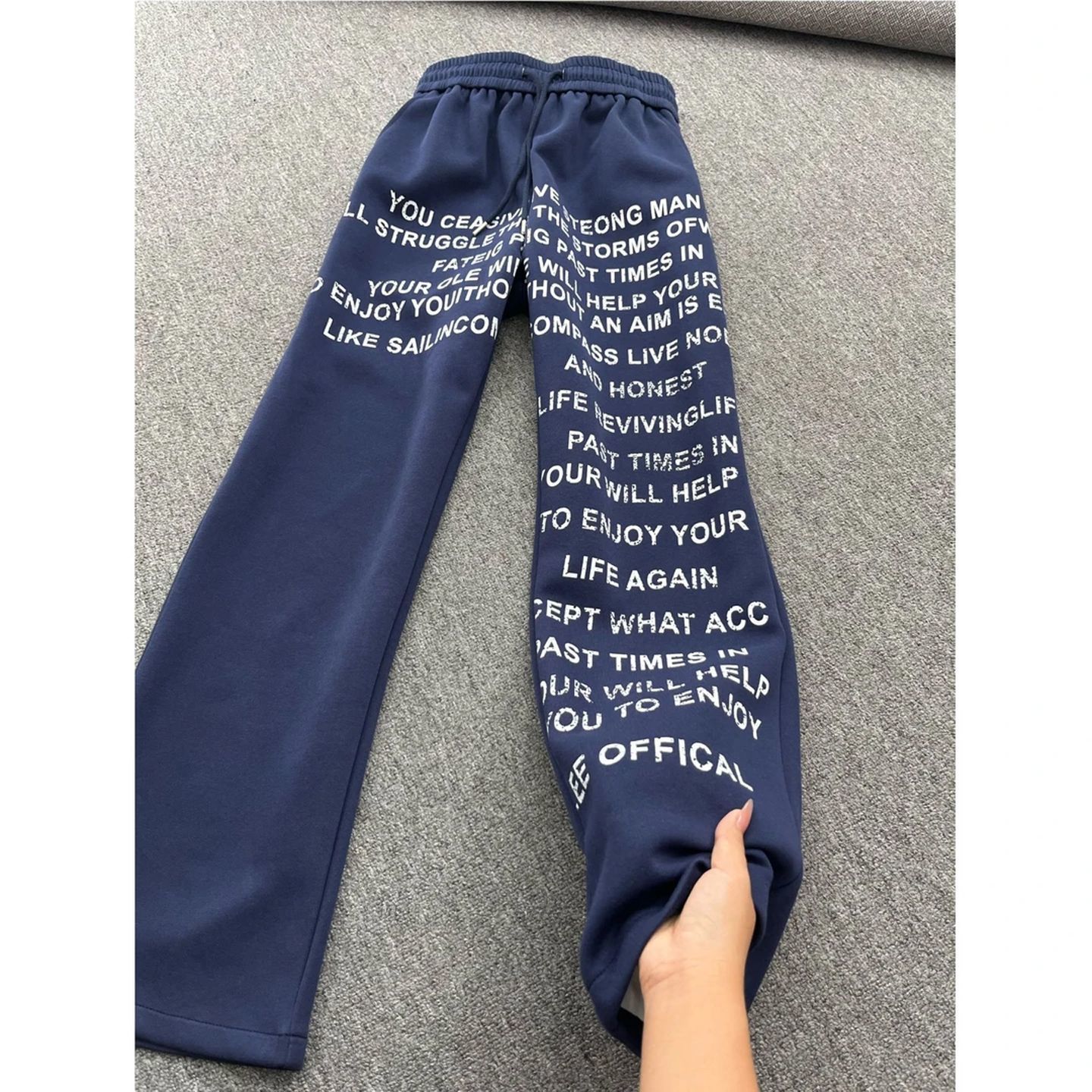 Large Size Elastic Waist Loose - Streetwear Brand Graphic Designer recension och pris
