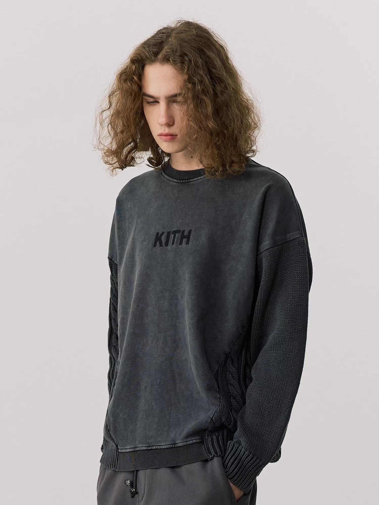 Thickened Washed Knitted Sweat - Kith Sweater Knit recension och pris